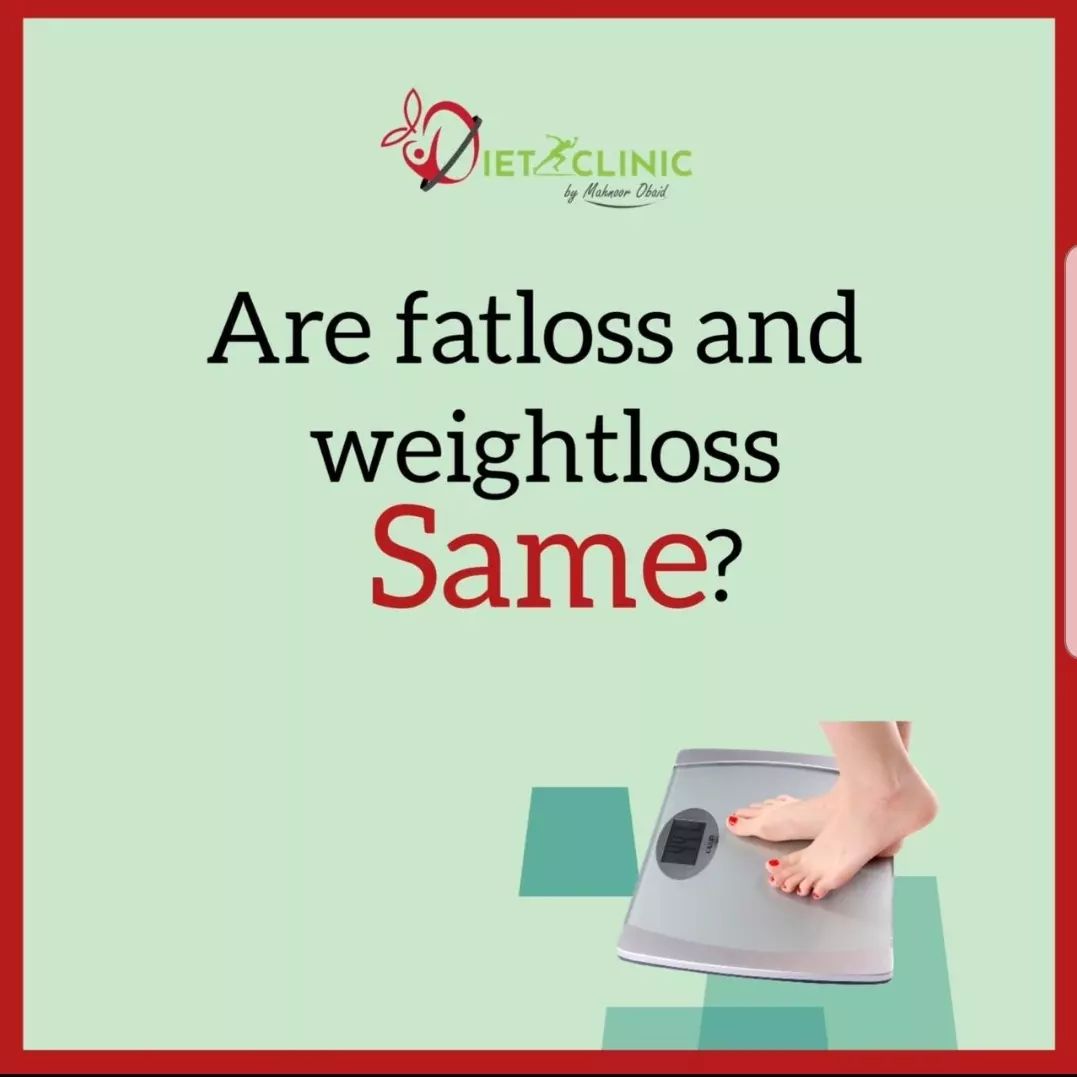 Are Fatloss and Weightloss Same?